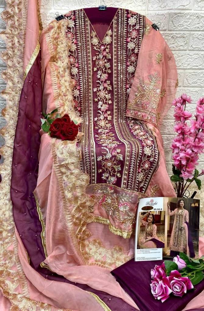 R 548 Nx By Ramsha Organza Embroidery Pakistani Suits Wholesale Clothing Suppliers In India
